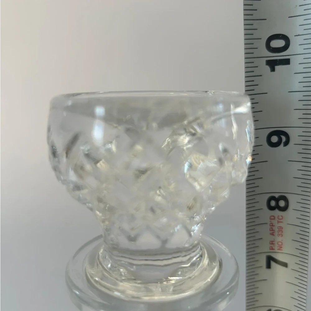 Cristal d Arques Glass Decanter 24% Genuine Lead Crystal Liquor Diamont Pattern